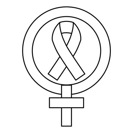 Breast cancer campaign icon vector illustration graphic designのイラスト素材