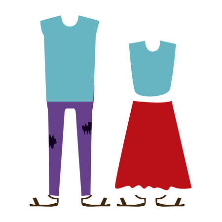 Clothes for womens and mens icon vector illustration graphic designのイラスト素材