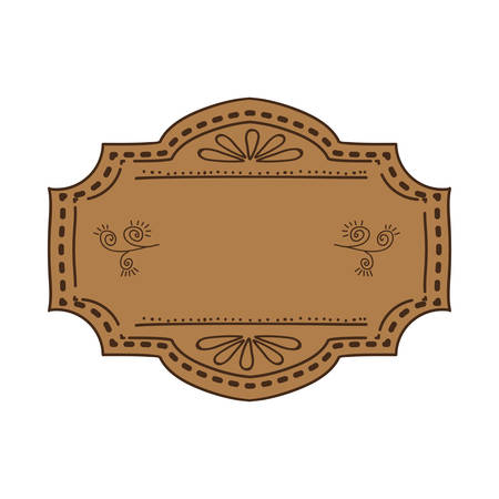 Vintage decorative frame icon vector illustration graphic designのイラスト素材