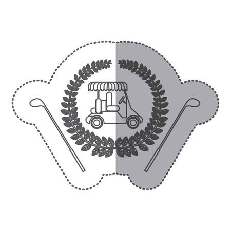symbol golf emblem icon image, vector illustrationのイラスト素材