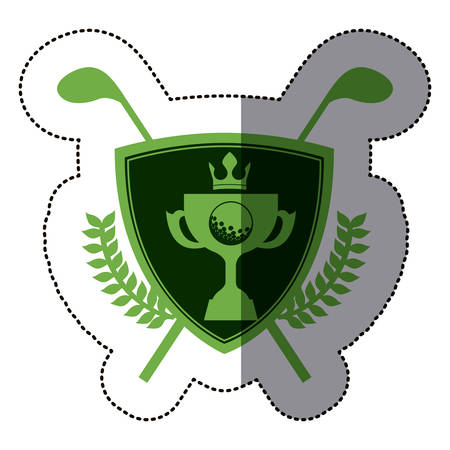symbol golf emblem icon image, vector illustrationのイラスト素材