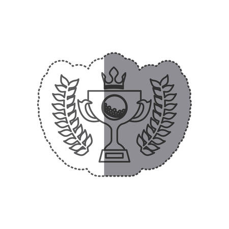 symbol golf emblem icon image, vector illustrationのイラスト素材