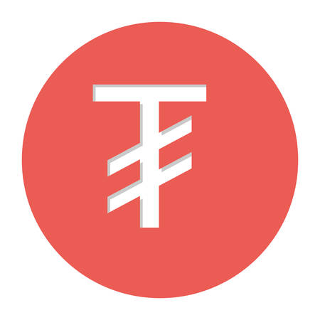 tugriks currency symbol icon image, vector illustrationのイラスト素材