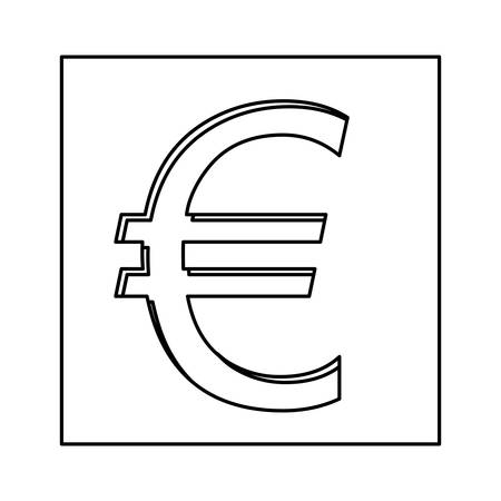 Euro currency symbol icon image, vector illustrationのイラスト素材