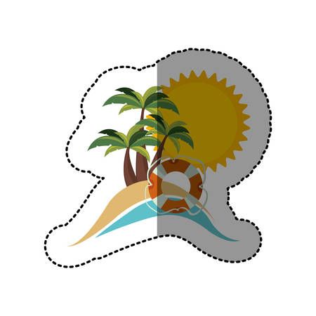 symbol beach icon image, vector illustration designのイラスト素材