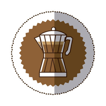 coffee moka pot icon image, vector illustrationのイラスト素材