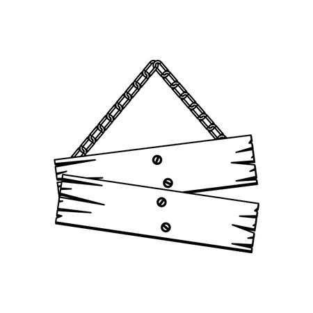 figure wood notices icon, vector illustration designのイラスト素材