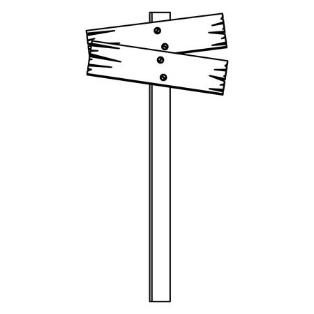 silhouette wood notices icon, vector illustration designのイラスト素材