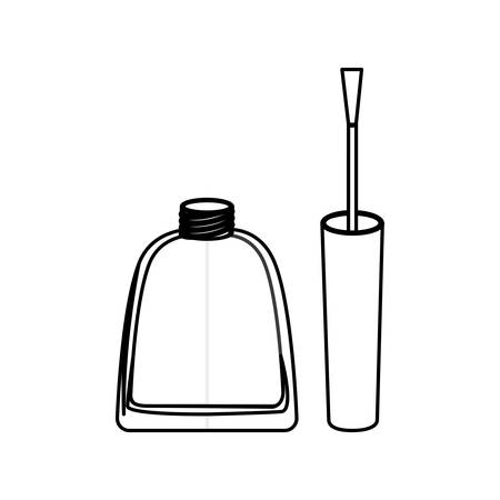 figure nails polish icon, vector illustraction design imageのイラスト素材