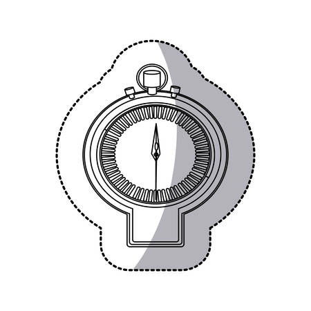 figure sticker watch icon, vector illustraction design imageのイラスト素材