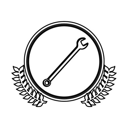 figure symbol wrench icon image, vector illustration designのイラスト素材