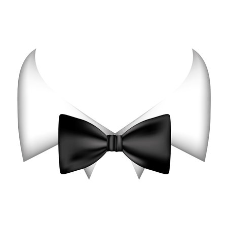 colorful sticker bow tie with shirt icon, vector illustraction designのイラスト素材