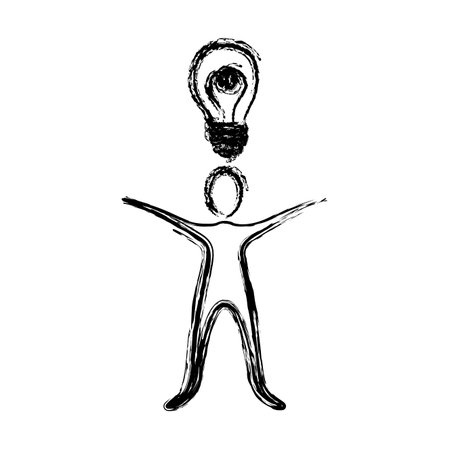 i have idea icon : having an idea icon vector isolated on