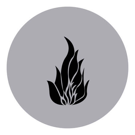 blue emblem sticker fire icon, vector illustraction design imageのイラスト素材