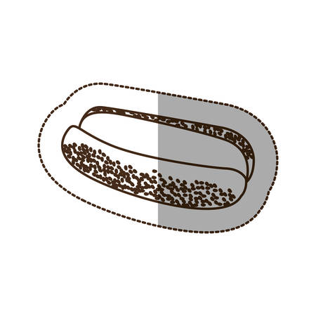 figure hot dog bread icon, vector illustraction designのイラスト素材