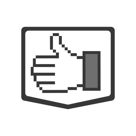 emblem all good hand icon, vector illustraction design imageのイラスト素材