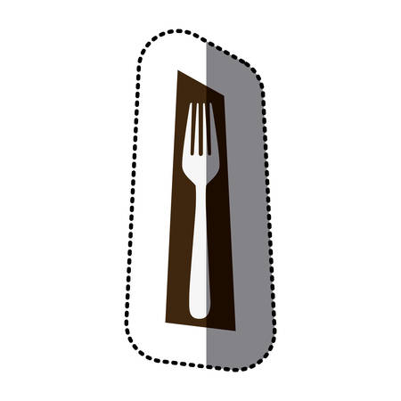 fork picture decorative icon, vector illustraction designのイラスト素材
