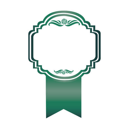 green emblem with symbols inside icon, vector illustration designのイラスト素材