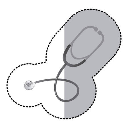 color stethoscope treatment icon, vector  design imageのイラスト素材