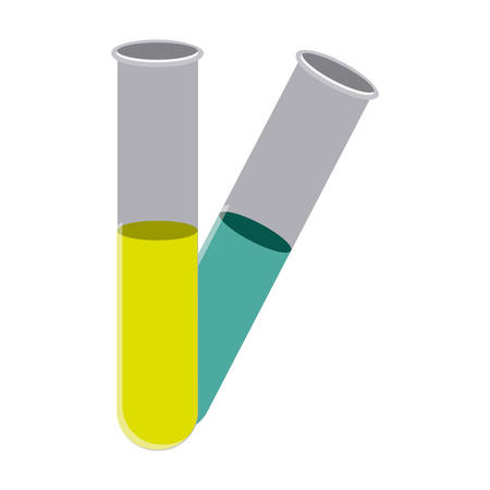 color clinical tubes icon, vector  design imageのイラスト素材