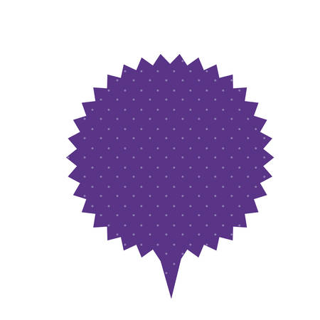 purple chat star bubble icon, vector illustration designのイラスト素材