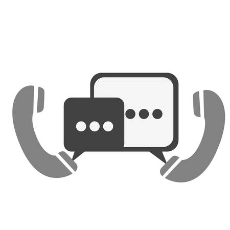 phones with chat bubbles icon, vector illustration designのイラスト素材