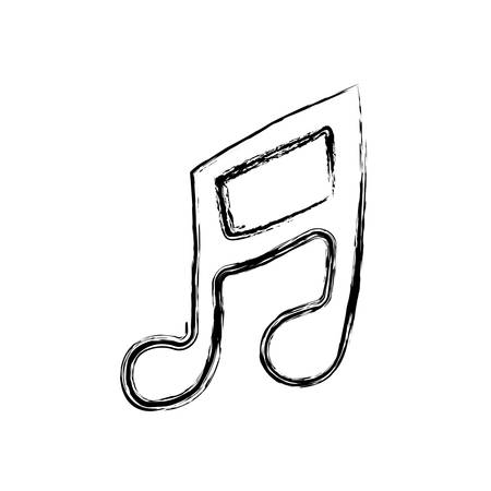 musical note sign icon, vector illustration designのイラスト素材