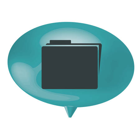 blue bubble file icon, vector illustration designのイラスト素材