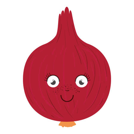 white background with red beet caricature vector illustrationのイラスト素材