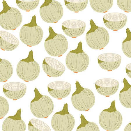 colorful background with pattern of onions vector illustrationのイラスト素材
