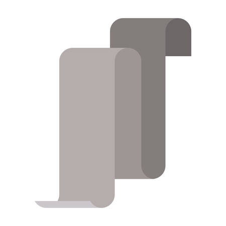gray silhouette of continuously long sheet vector illustrationのイラスト素材