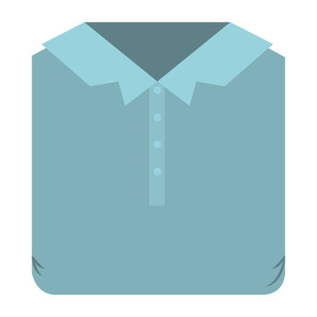 colorful silhouette of men  shirt folded vector illustrationのイラスト素材