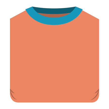 colorful silhouette of man t-shirt folded vector illustrationのイラスト素材