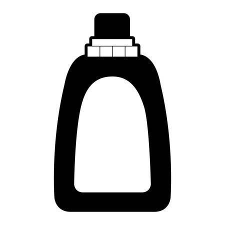 black sections silhouette of liquid soap bottle vector illustrationのイラスト素材