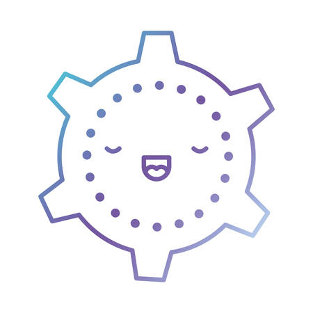 Pinion cartoon in monochrome dotted silhouette illustration.のイラスト素材