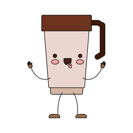 Glass disposable for hot drinksのイラスト素材