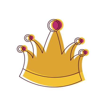 king crown in watercolor silhouette vector illustrationのイラスト素材