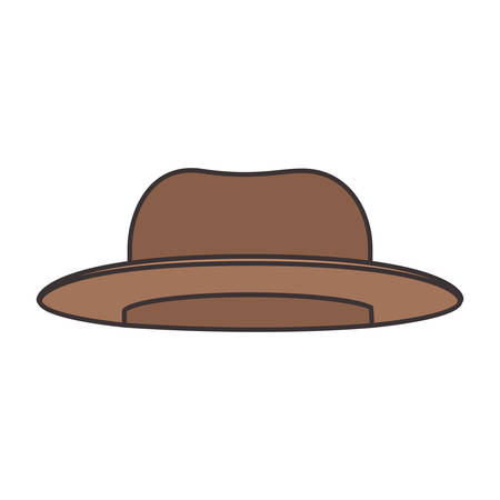 top-hat colorful silhouette on white background vector illustrationのイラスト素材