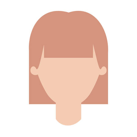Faceless woman with mushroom hairstyleのイラスト素材
