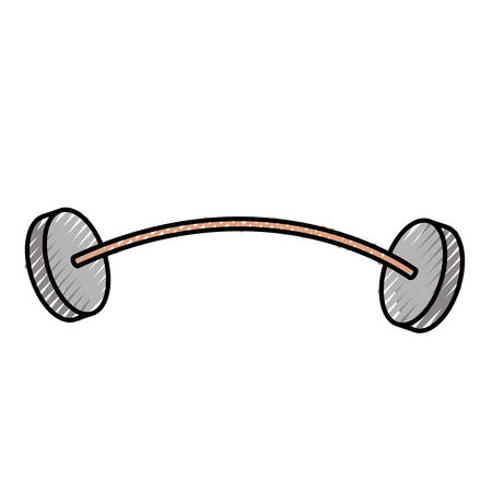 Weight lifting equipment vector illustrationのイラスト素材