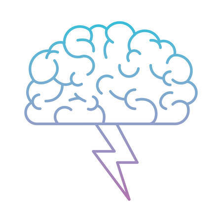 brain science mind intelligence mental design creative think vector illustrationのイラスト素材