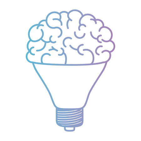 brain science mind intelligence mental design creative think vector illustrationのイラスト素材