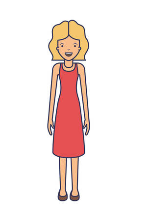 Elegant businesswoman avatar character vector illustration design.のイラスト素材