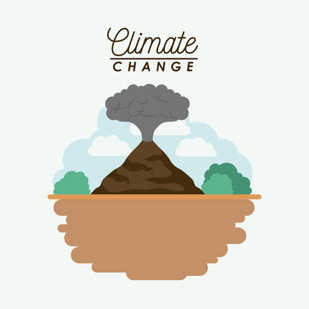 effects of climate change vector illustration designのイラスト素材