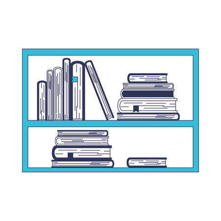 Bookcase literature isolated icon vector illustration designのイラスト素材