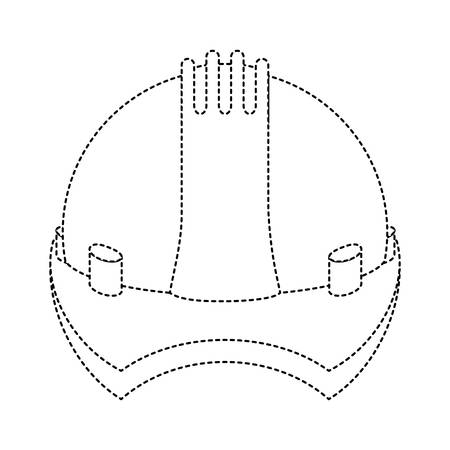 construction helmet isolated icon vector illustration designのイラスト素材