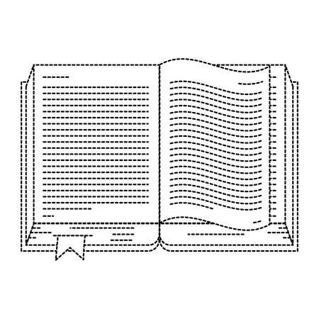 text book open isolated icon vector illustration designのイラスト素材