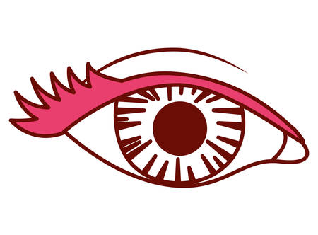 eye human pop art icon vector illustration designのイラスト素材
