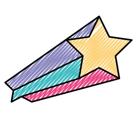 Shooting Star isolated icon vector illustration designのイラスト素材