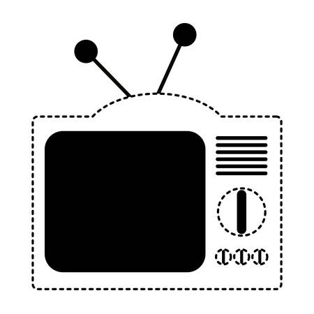Retro television isolated icon vector illustration designのイラスト素材